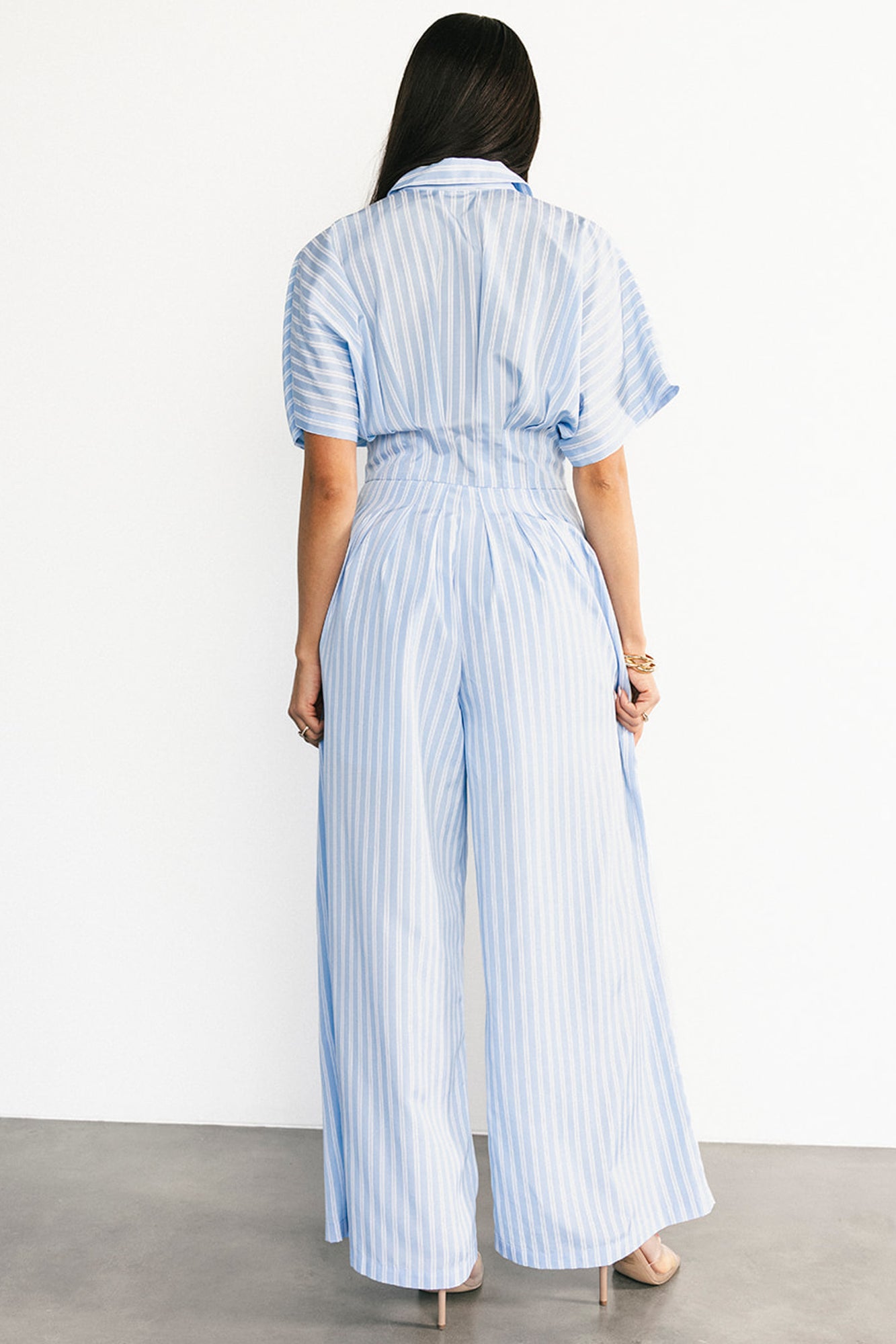 Sariah Jumpsuit | Blue Stripe