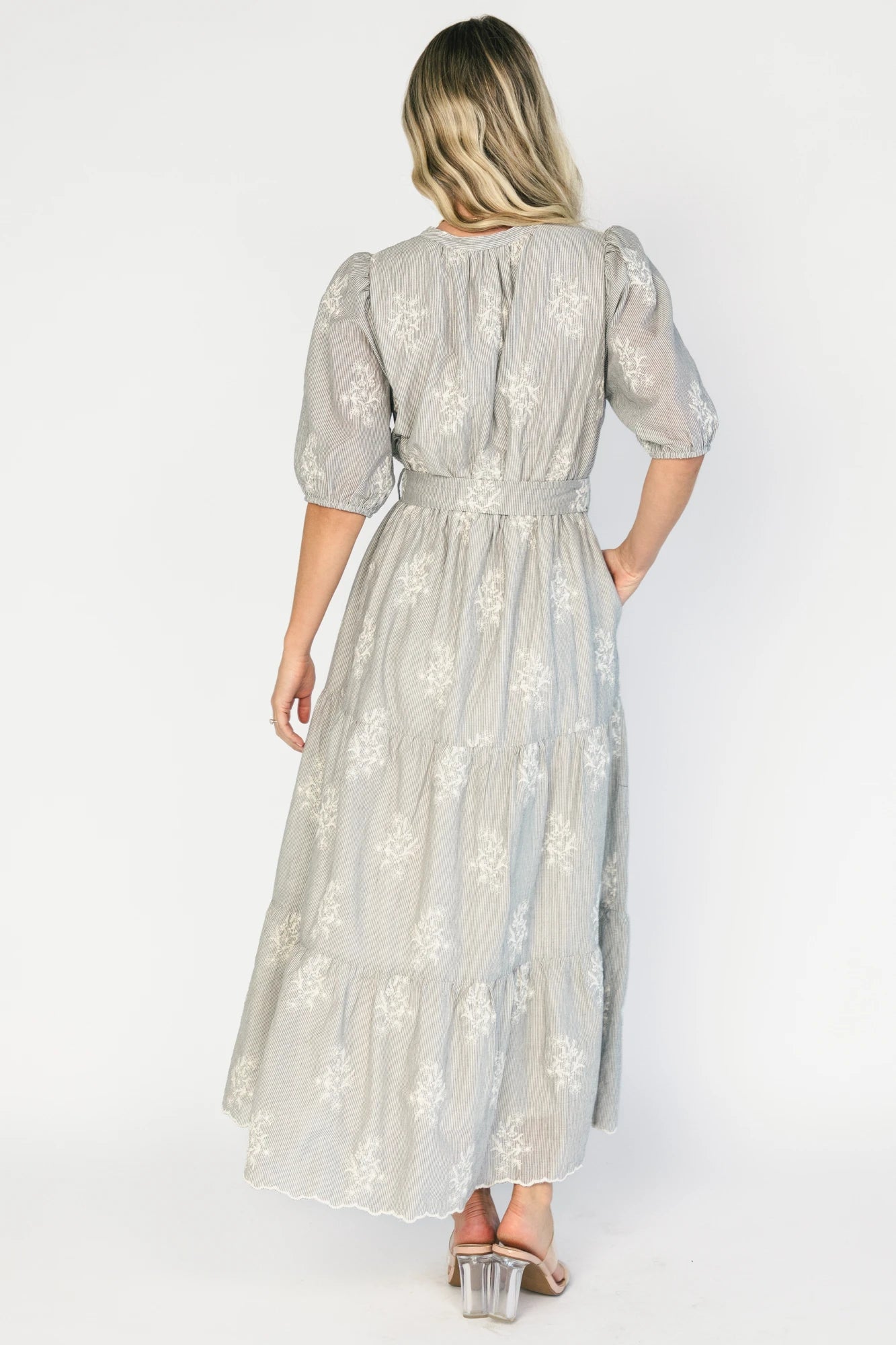 Marguerite Embroidered Dress | Black