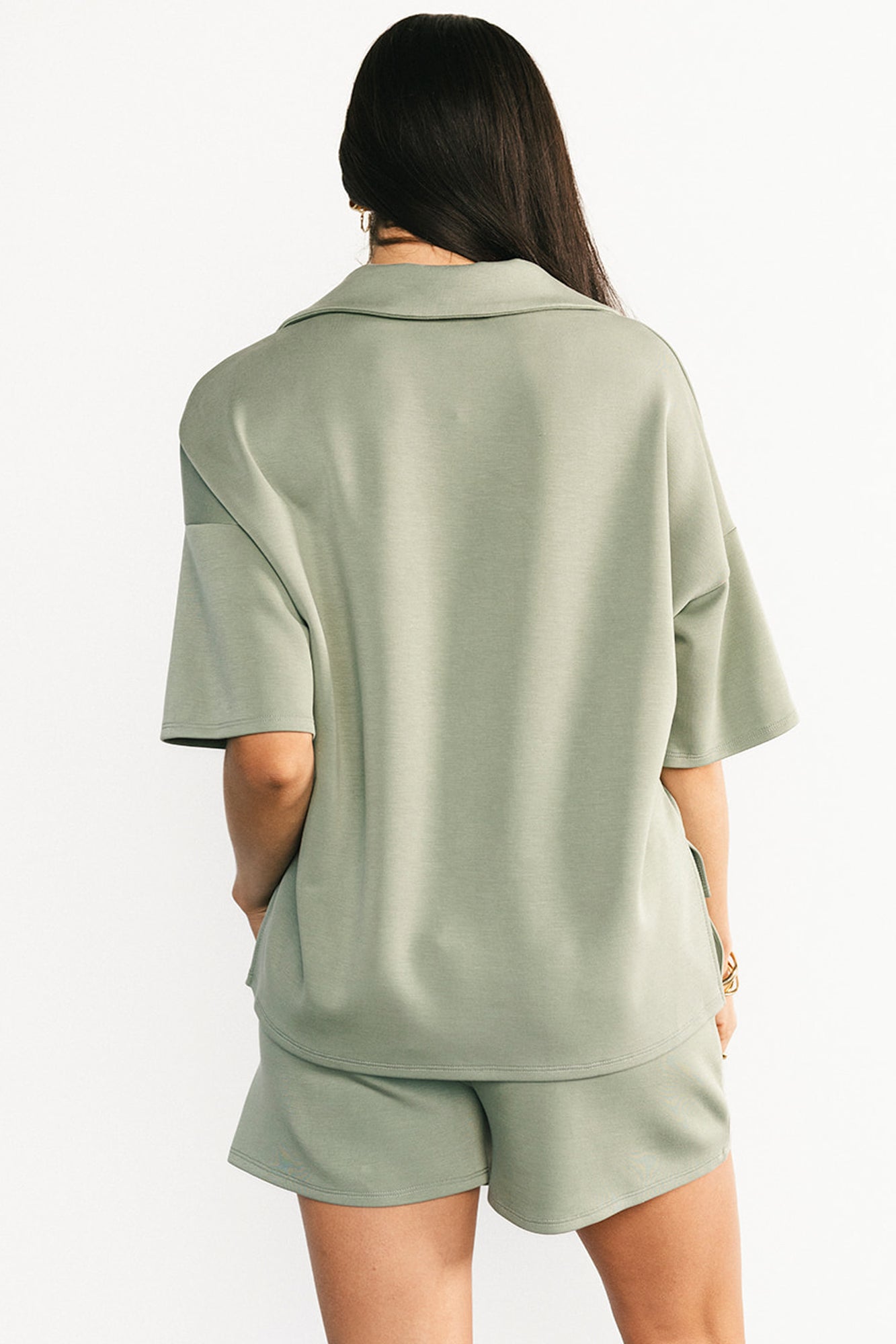 Ana Top + Shorts Set | Green