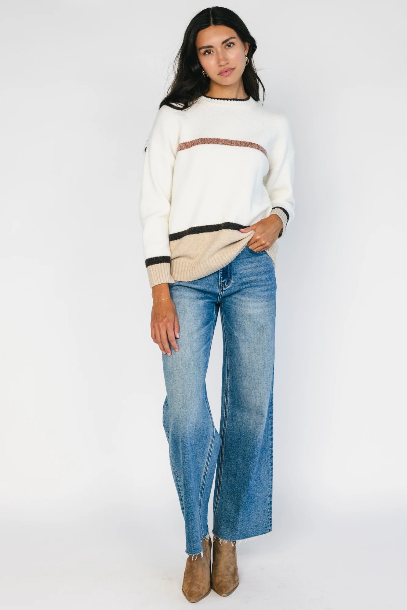 Stacey Sweater | Natural Multi
