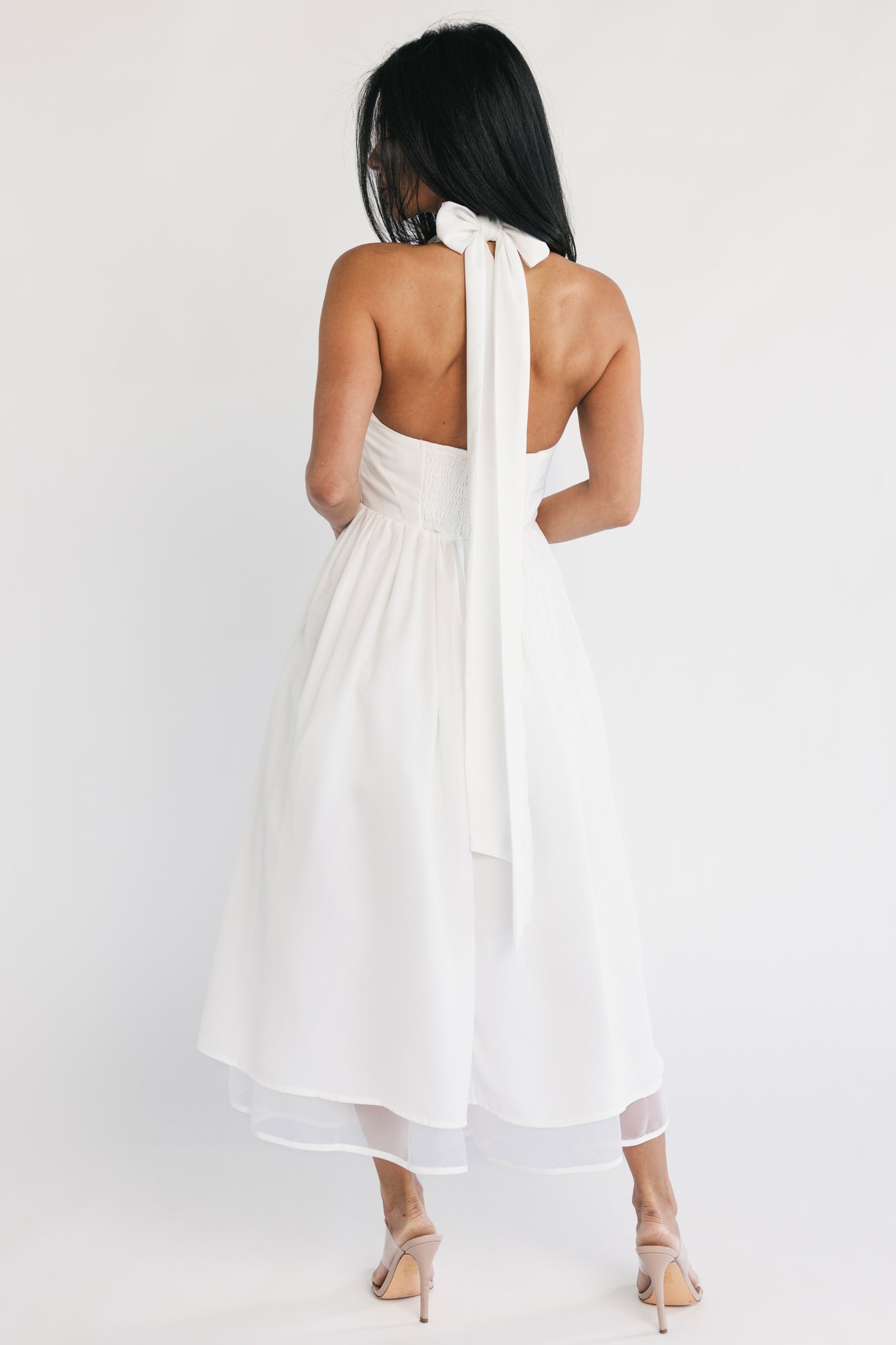 Jeanie Midi Dress | Off White