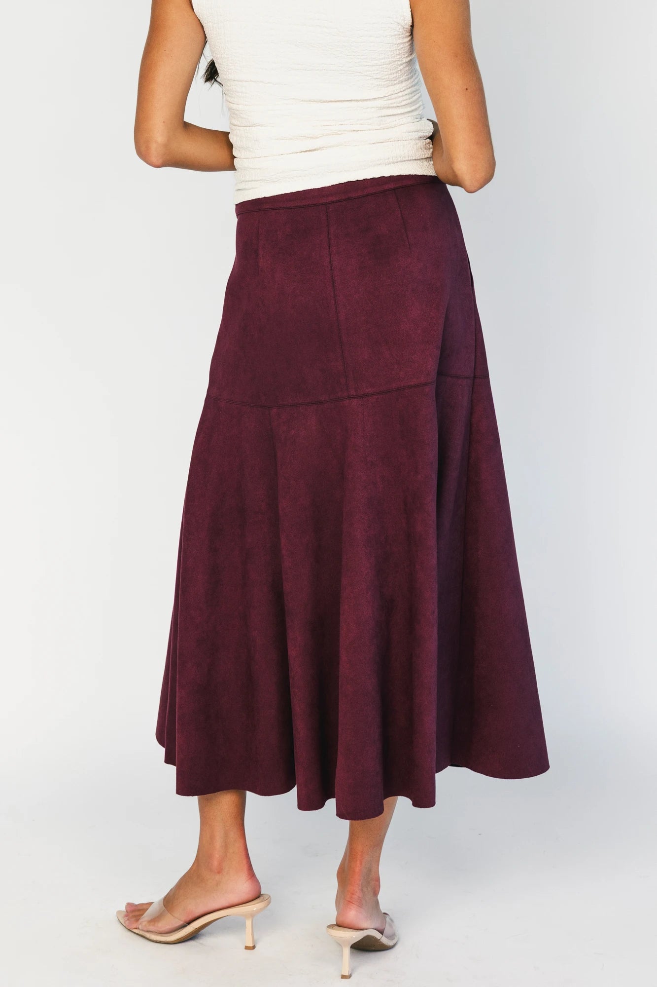 Tona Faux Suede Skirt | Mulberry