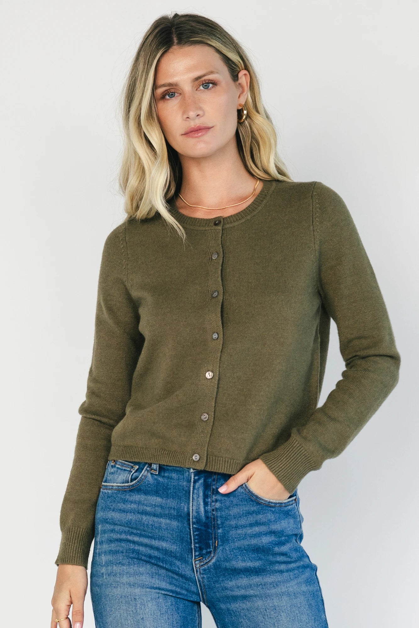 Sable Cardigan | Deep Olive