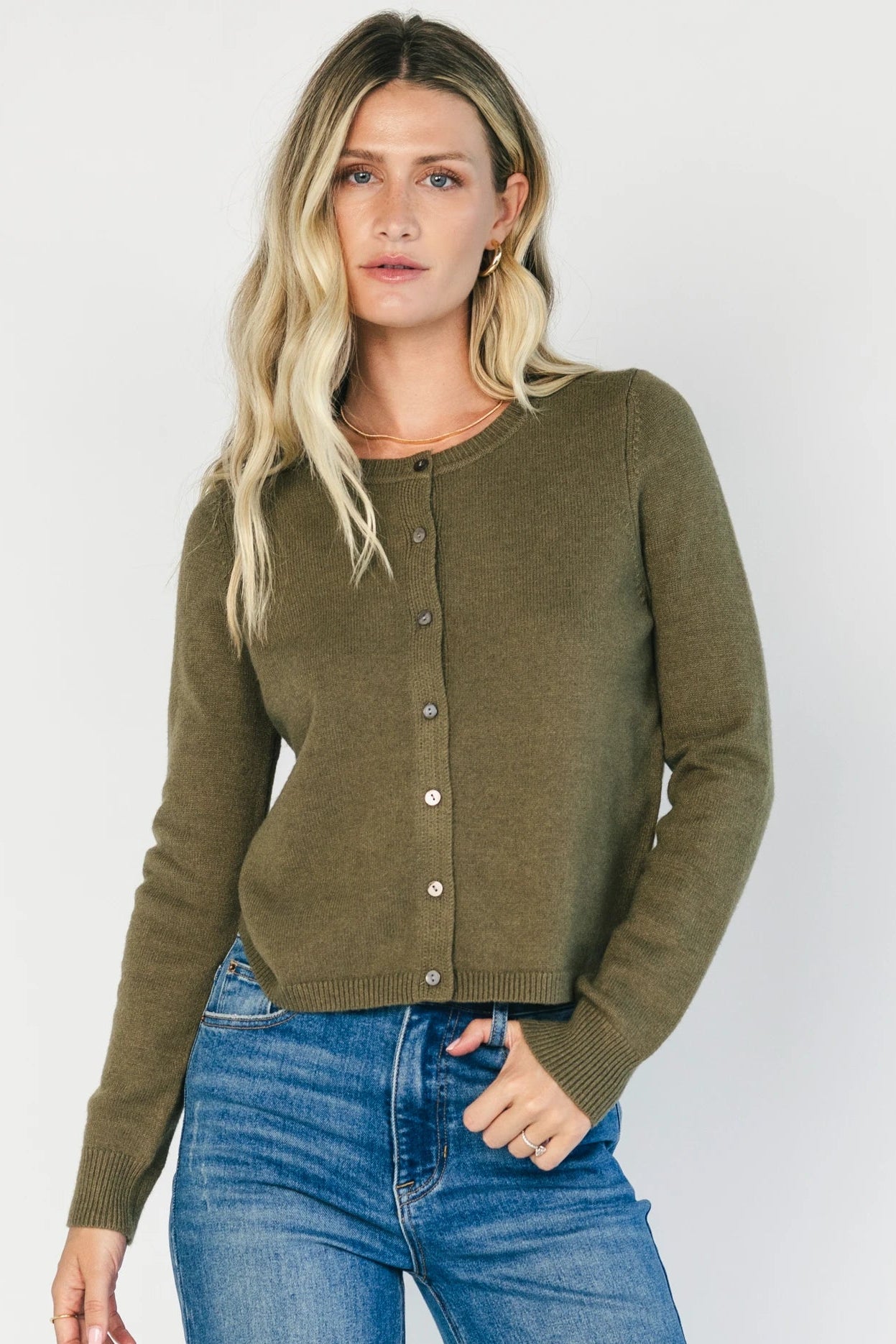 Sable Cardigan | Deep Olive