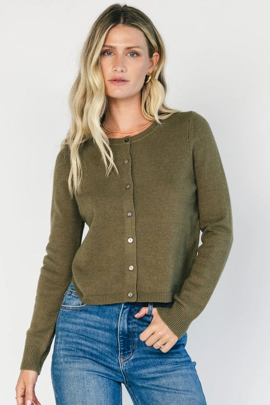 Sable Cardigan | Deep Olive