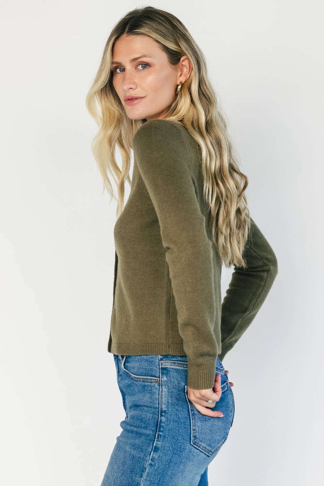 Sable Cardigan | Deep Olive