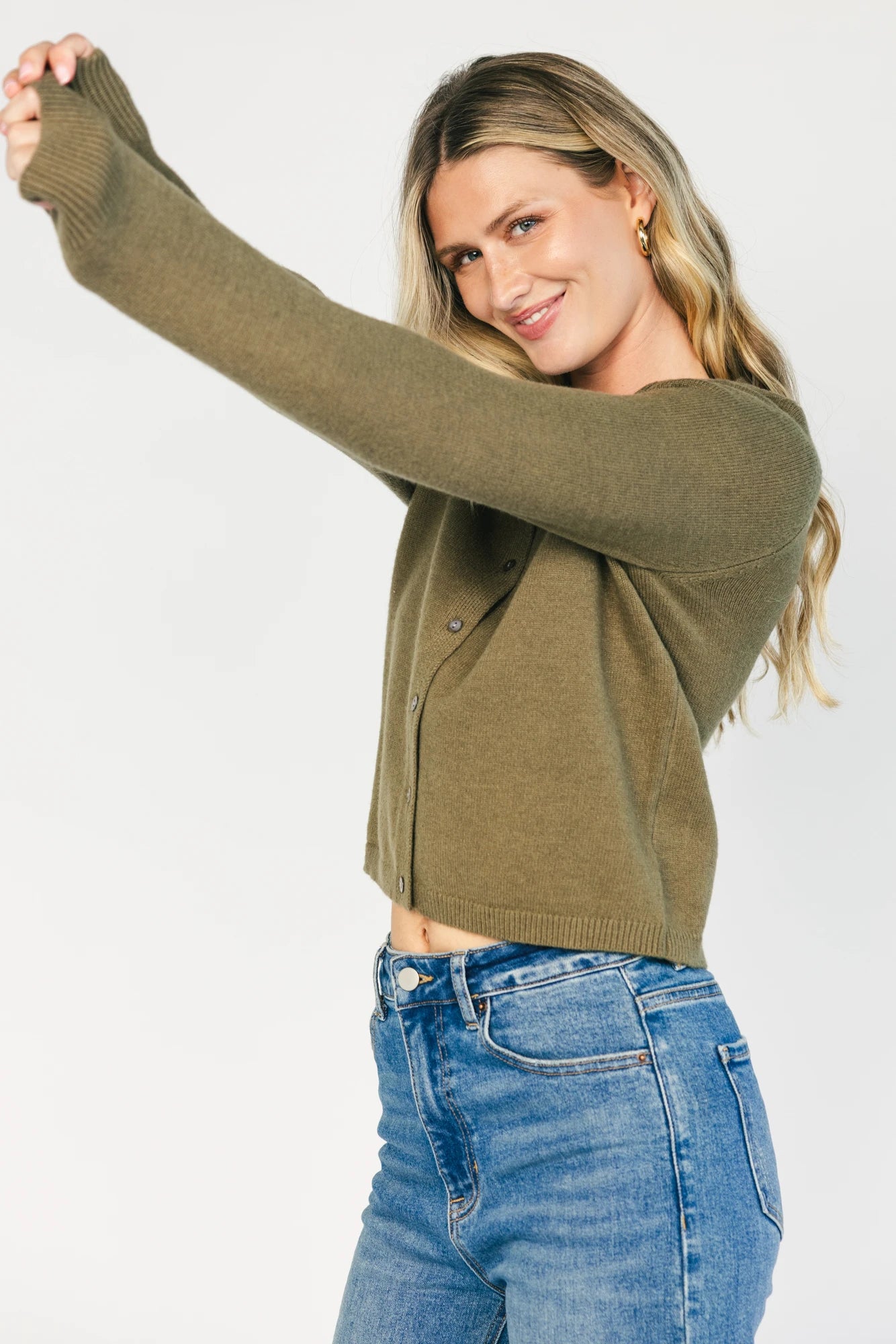 Sable Cardigan | Deep Olive