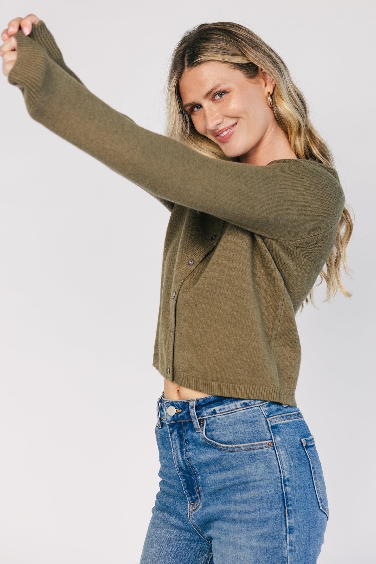 Sable Cardigan | Deep Olive