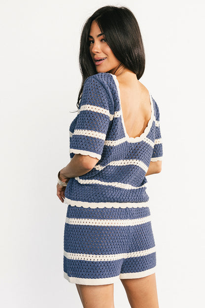 Playa Crochet Set | Blue + Natural