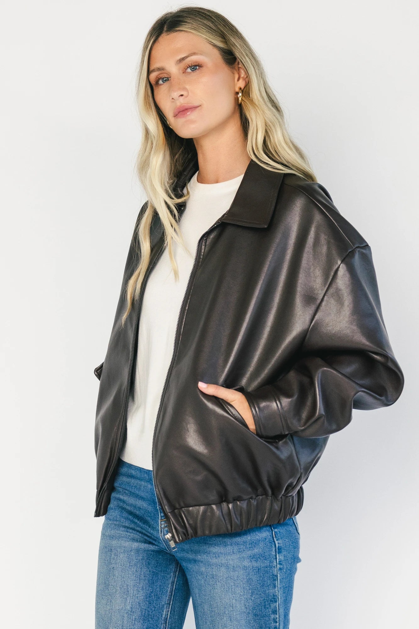 Lenox Bomber Jacket | Dark Brown