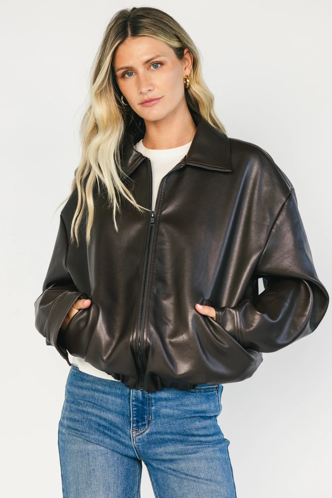Lenox Bomber Jacket | Dark Brown