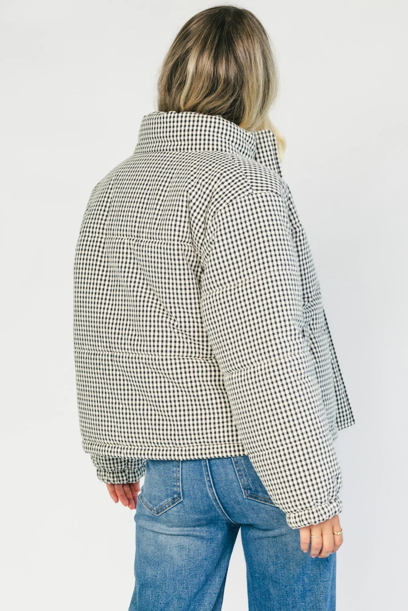 Vivienne Coat | Black + White Gingham