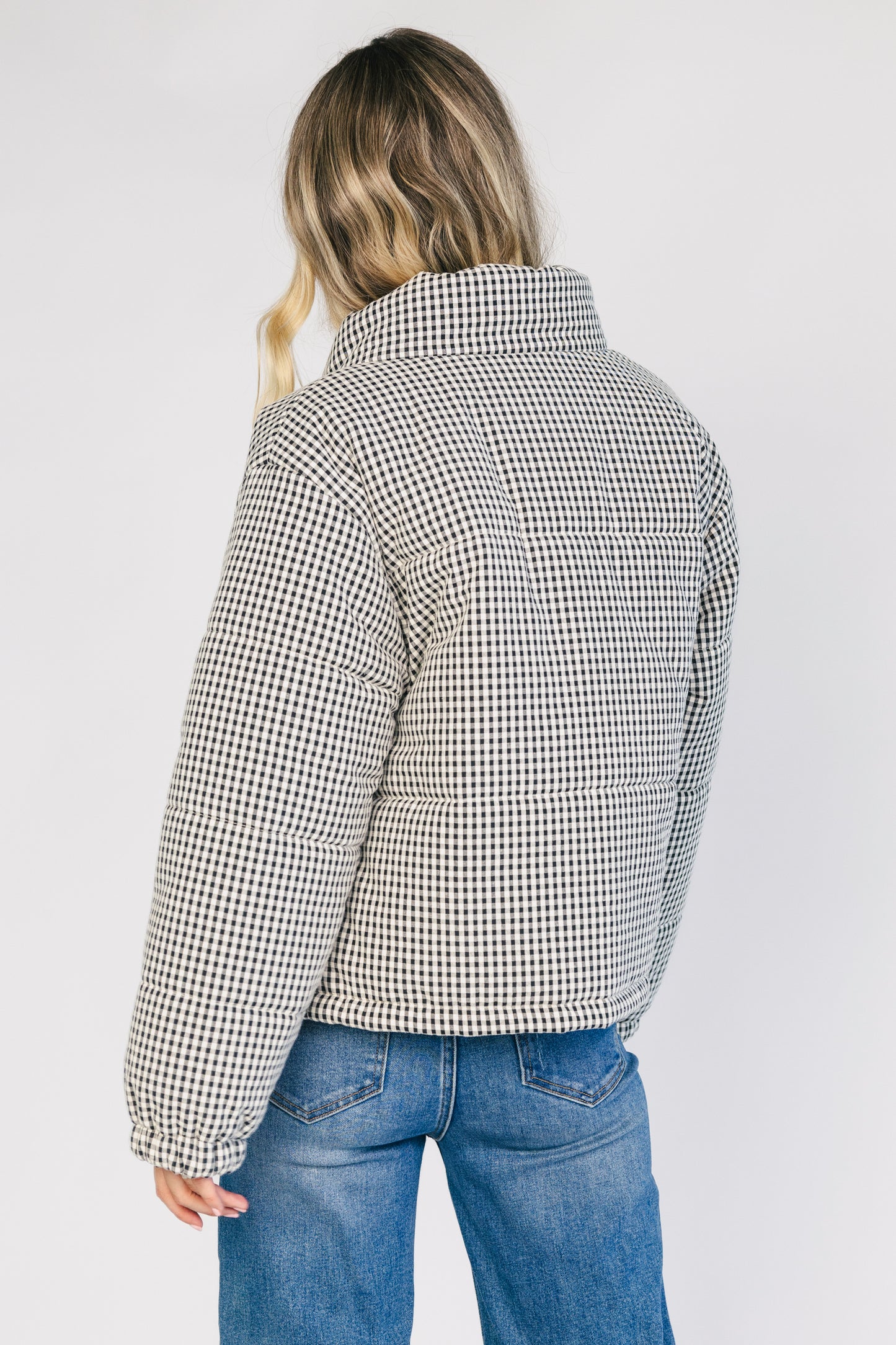 Vivienne Coat | Black + White Gingham