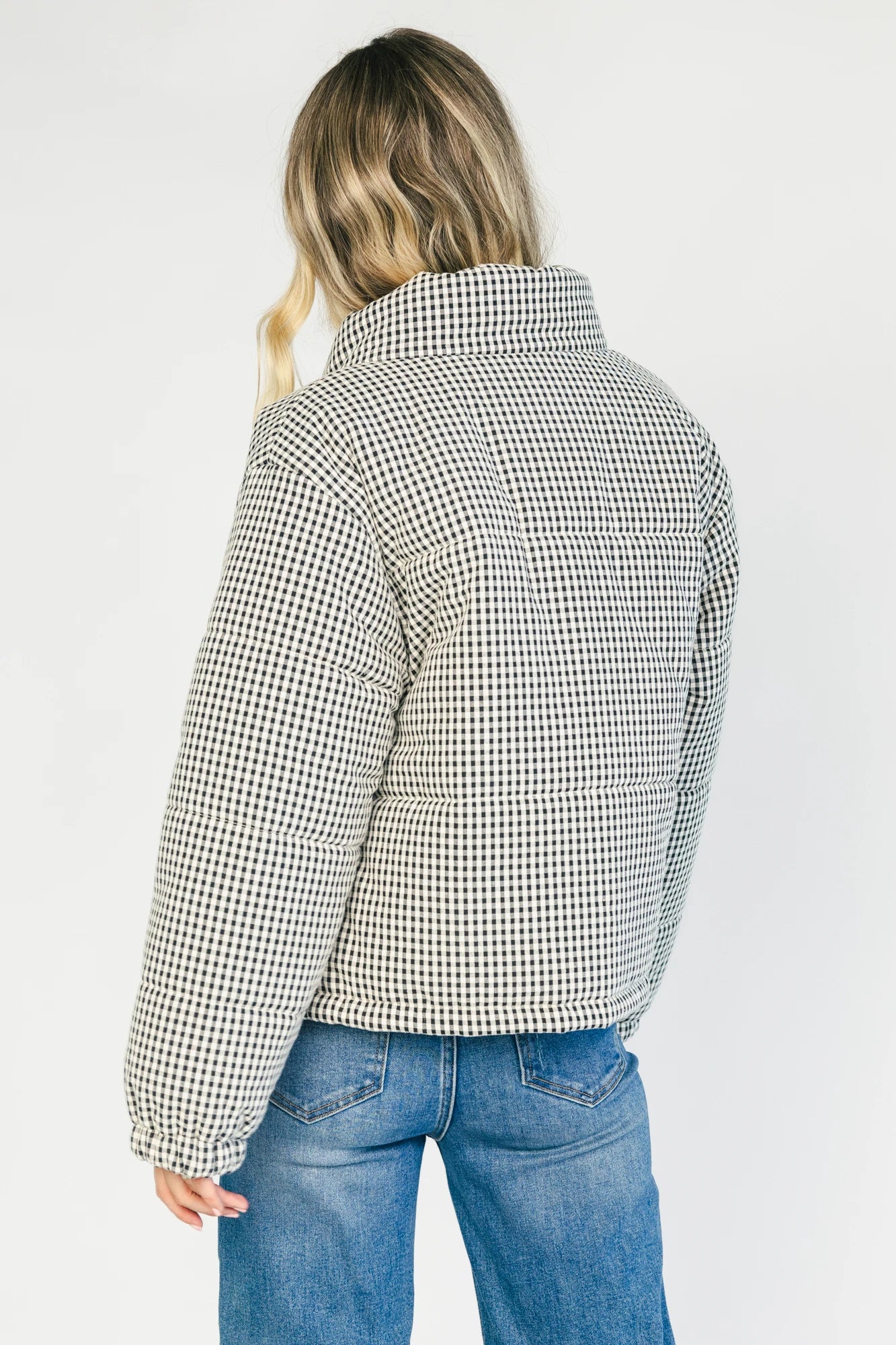 Vivienne Coat | Black + White Gingham