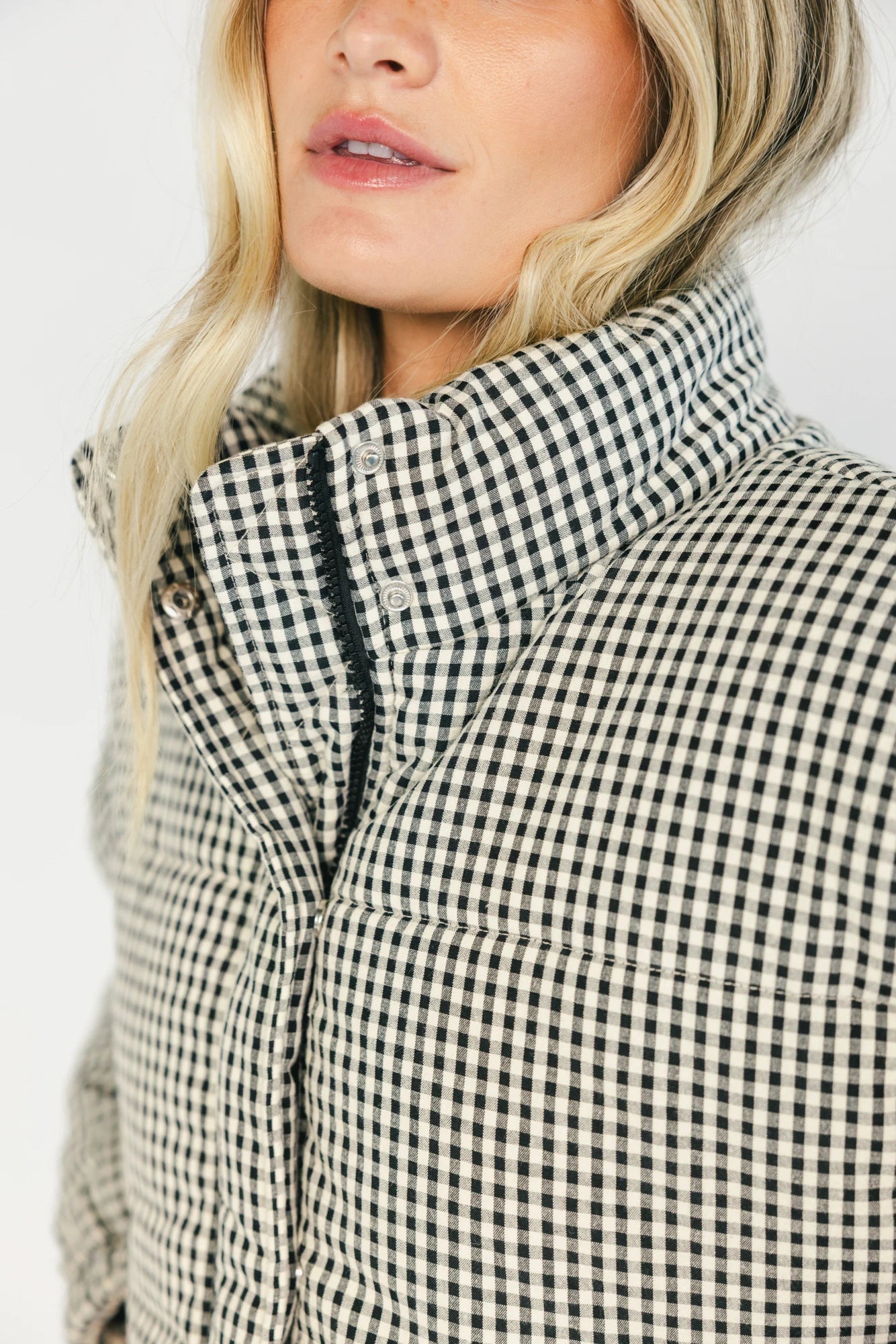Vivienne Coat | Black + White Gingham