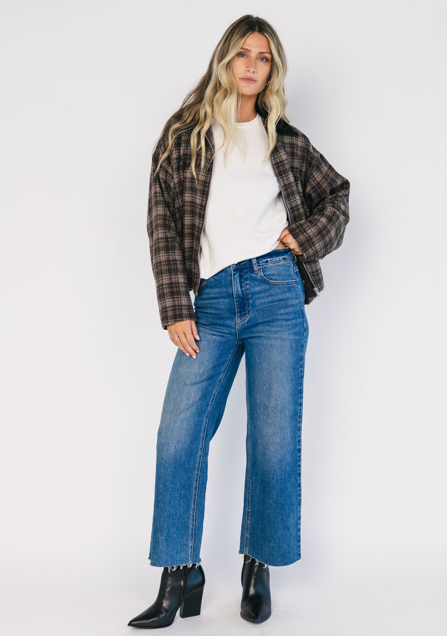 Harvard Jacket | Brown Plaid