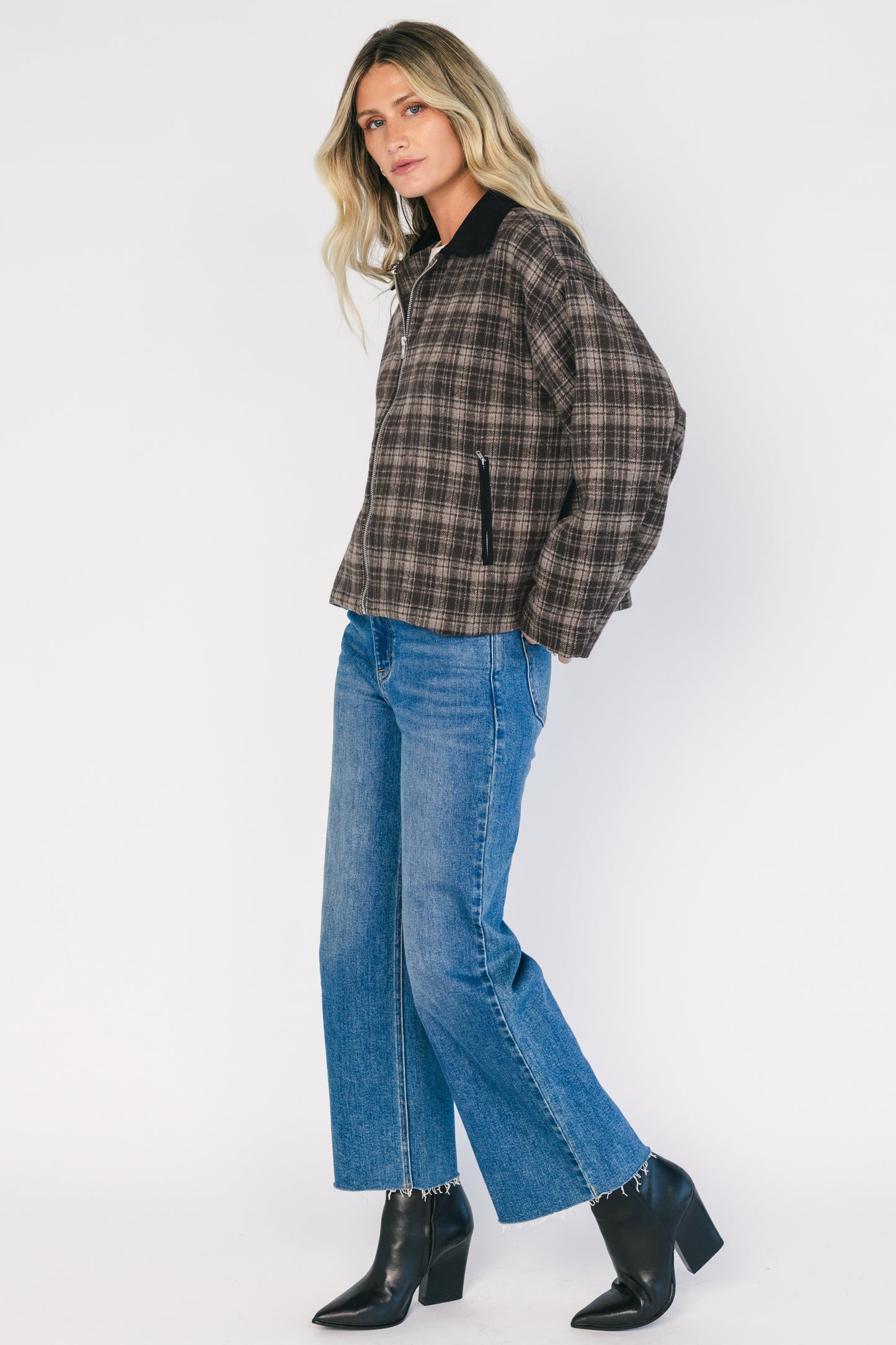 Harvard Jacket | Brown Plaid