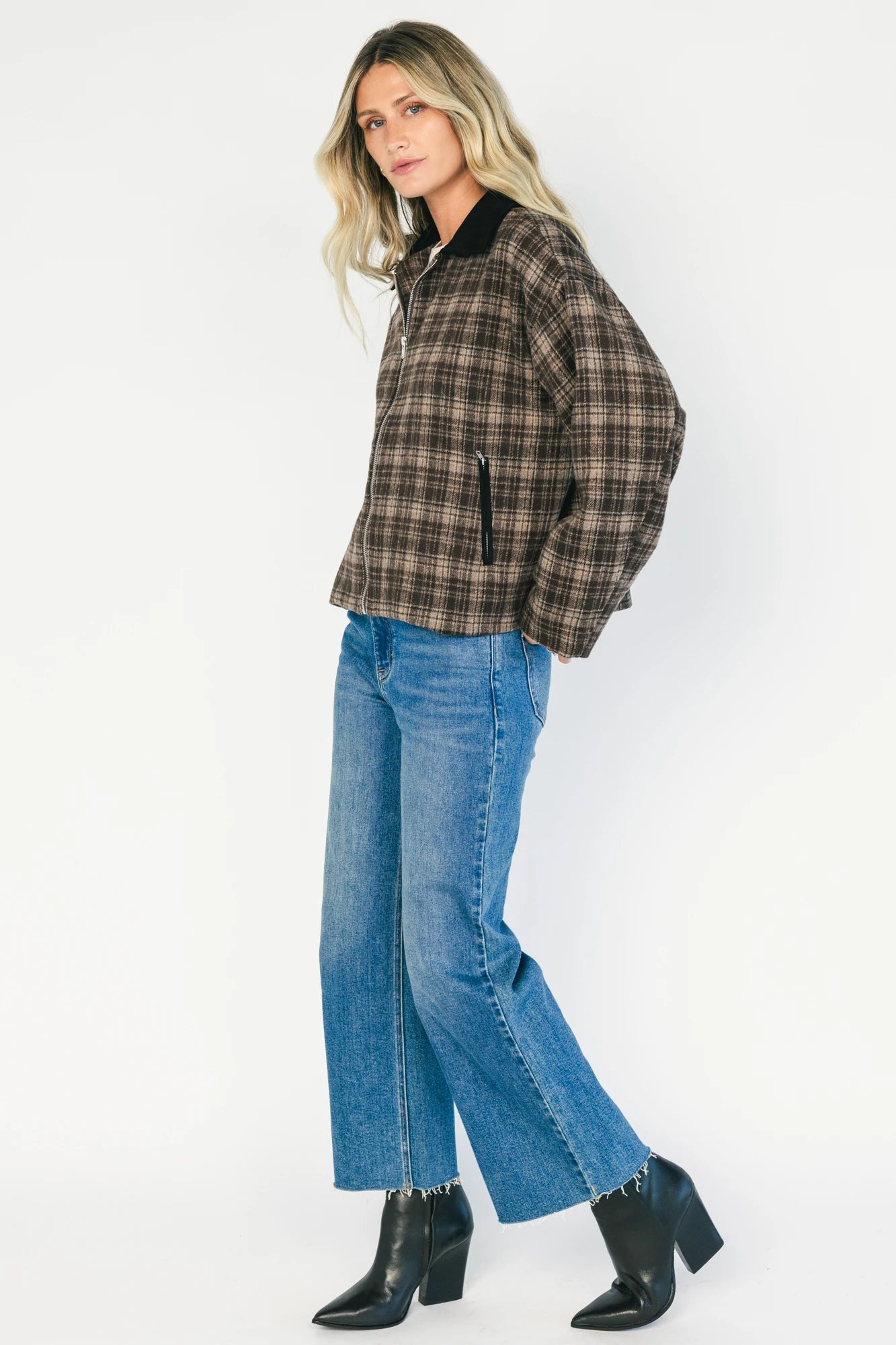 Harvard Jacket | Brown Plaid