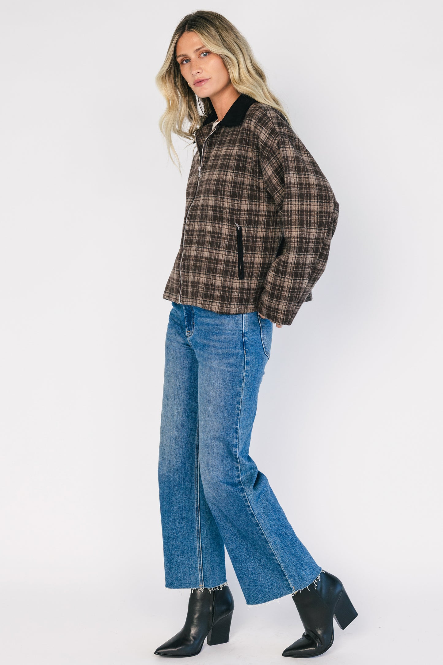 Harvard Jacket | Brown Plaid
