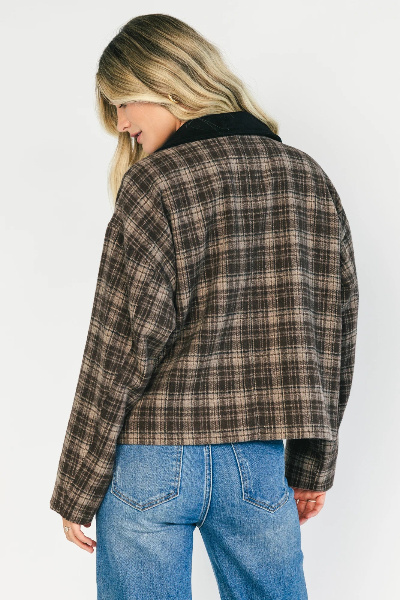 Harvard Jacket | Brown Plaid