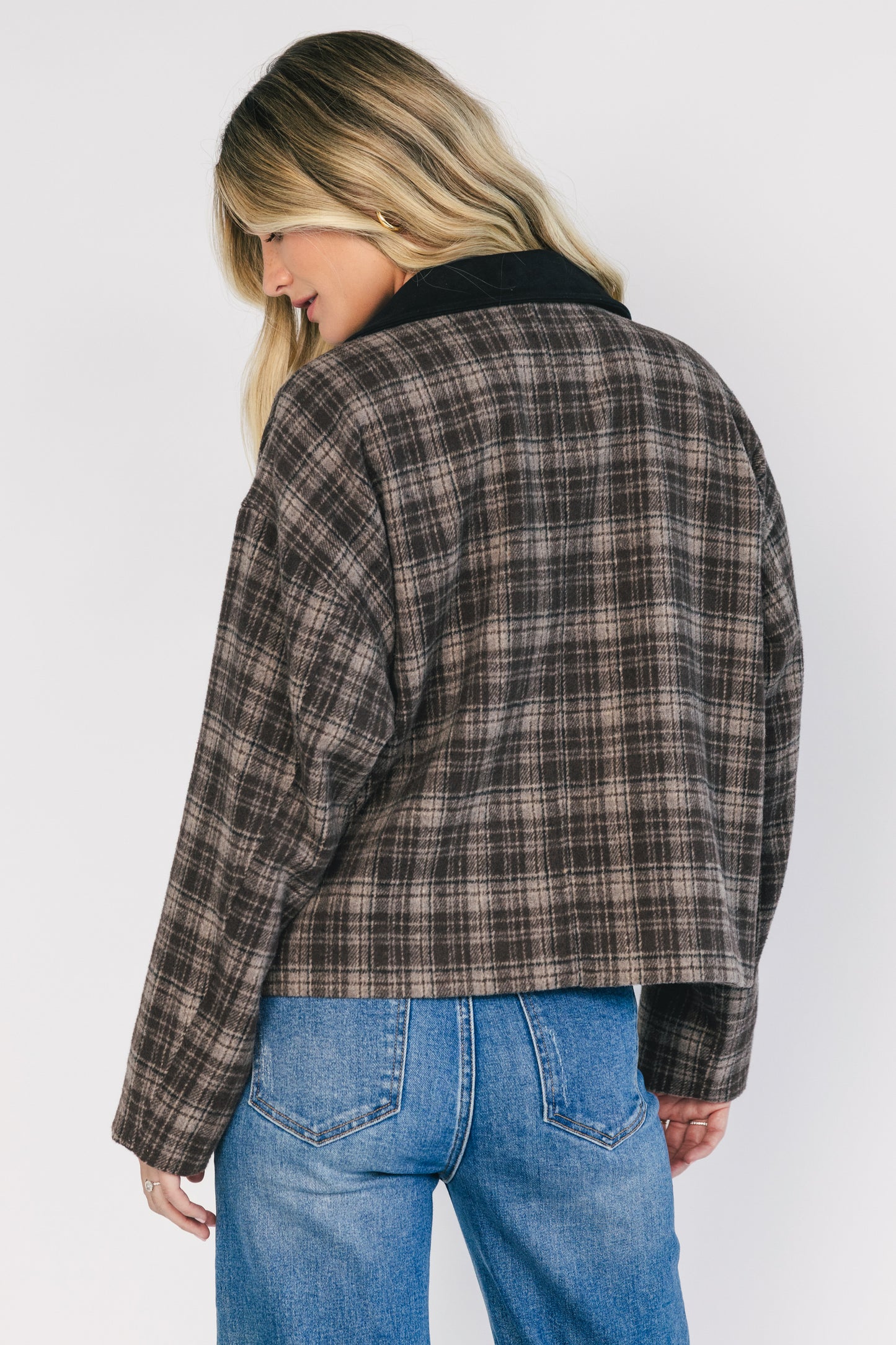 Harvard Jacket | Brown Plaid