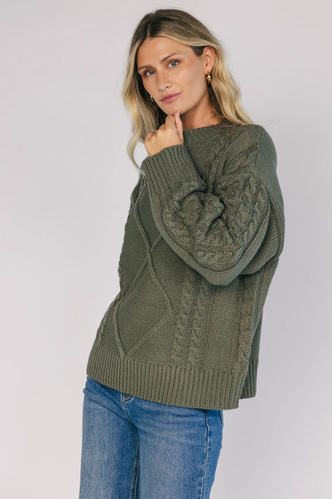Mona Knit Sweater | Olive