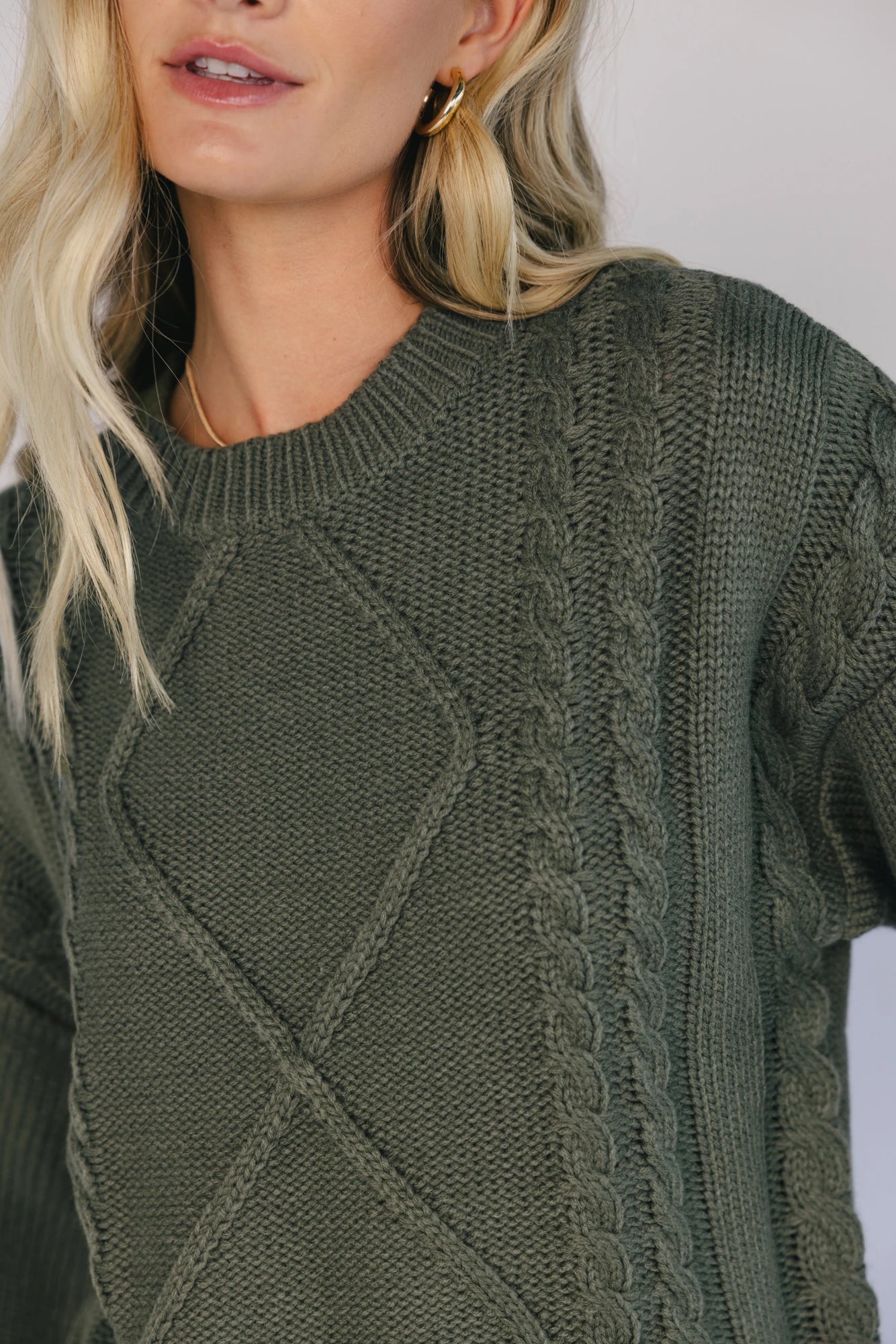 Mona Knit Sweater | Olive