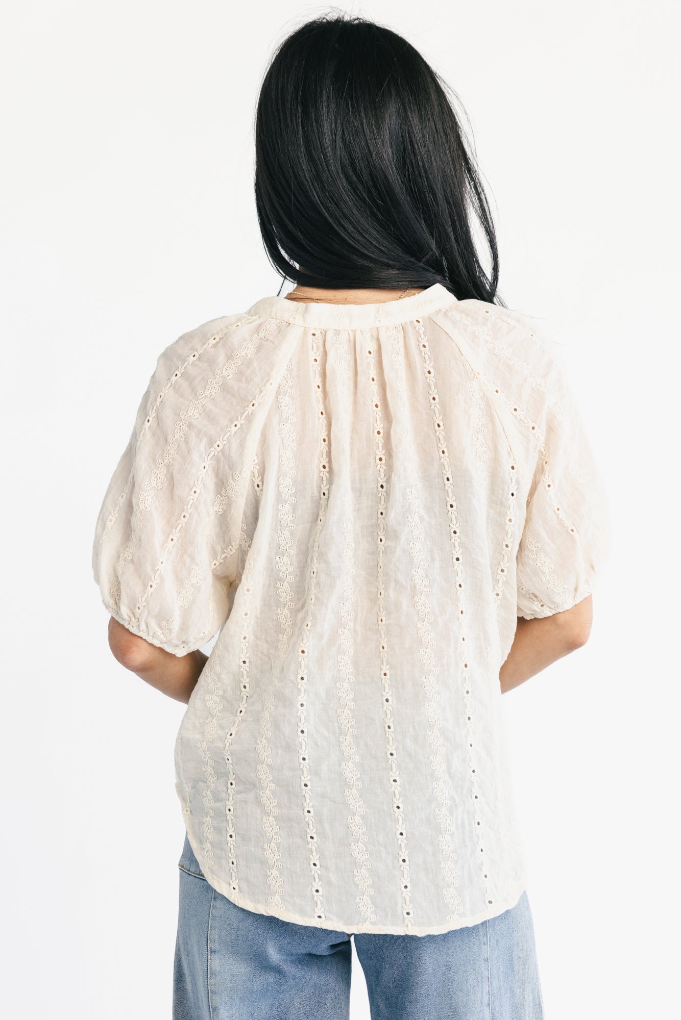 Bellamy Lace Top | Vintage Cream