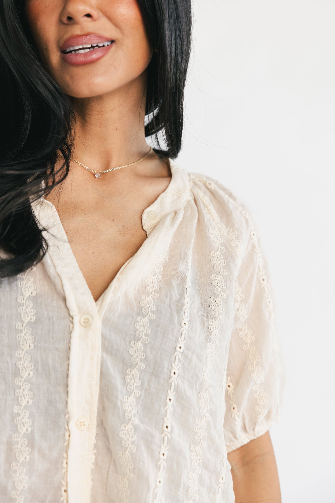 Bellamy Lace Top | Vintage Cream