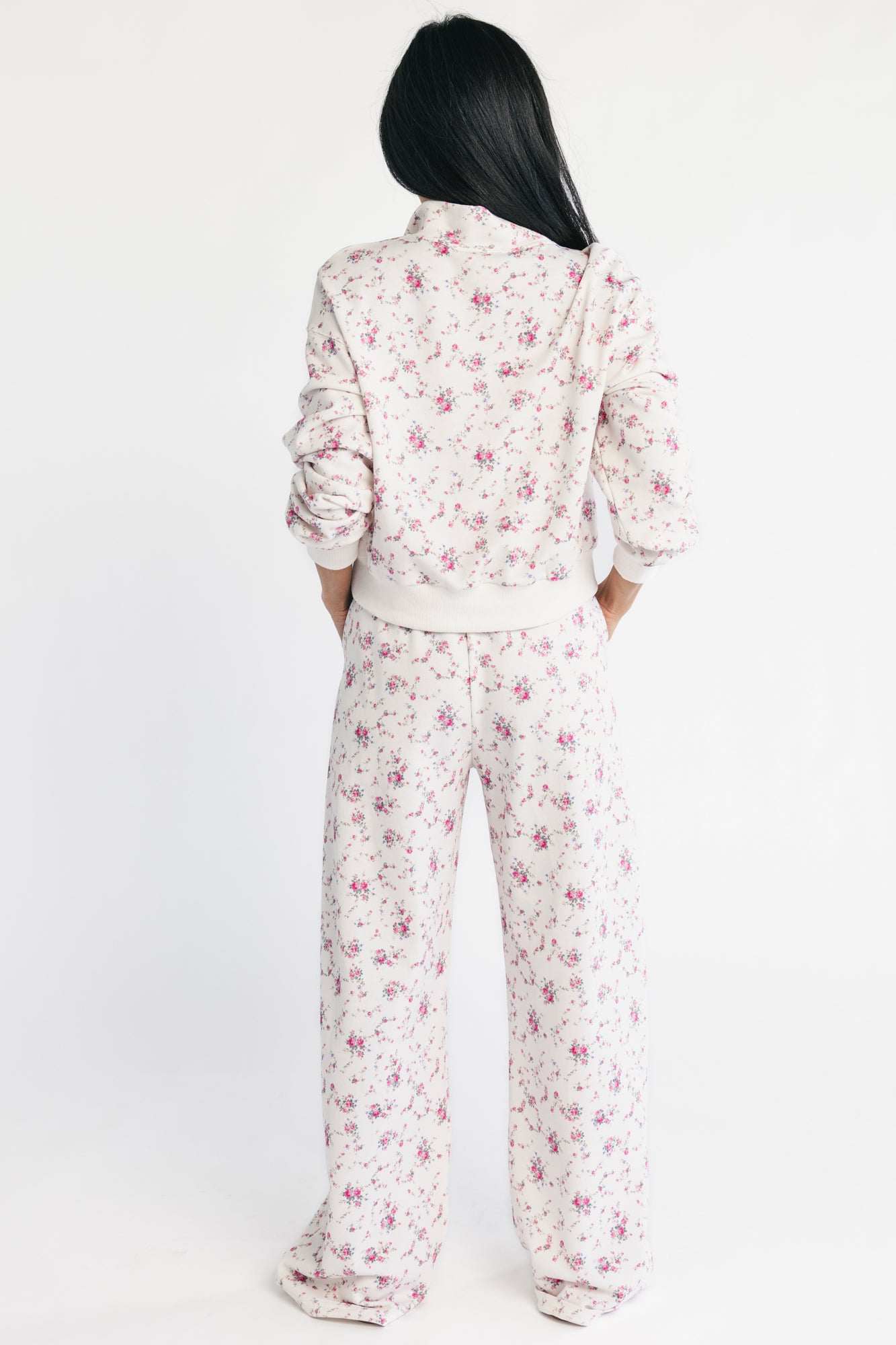 Allison Lounge Set | Ivory + Pink Floral