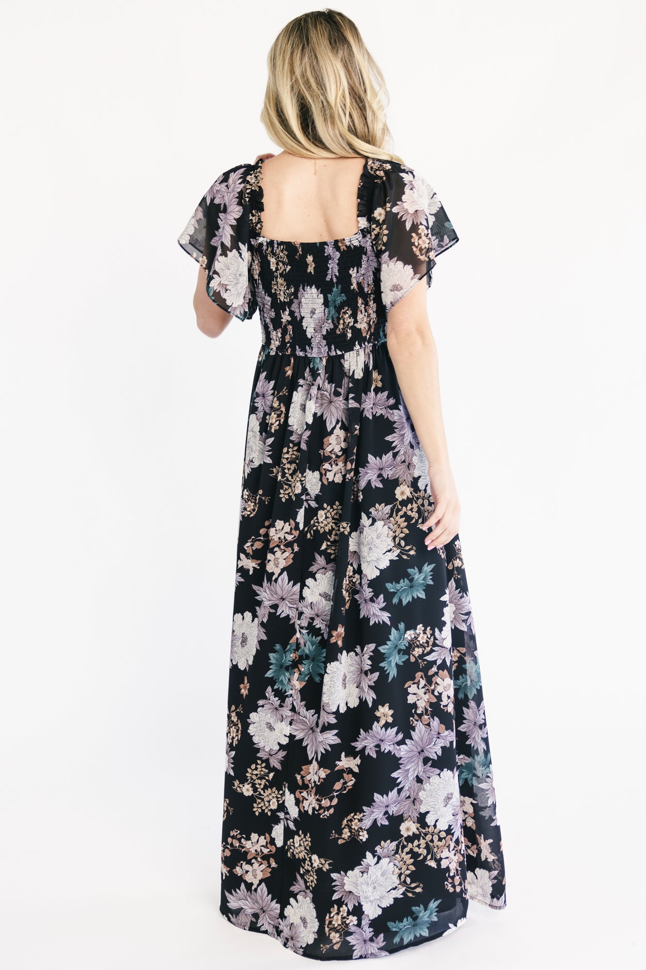 Divine Maxi Dress | Black Multi