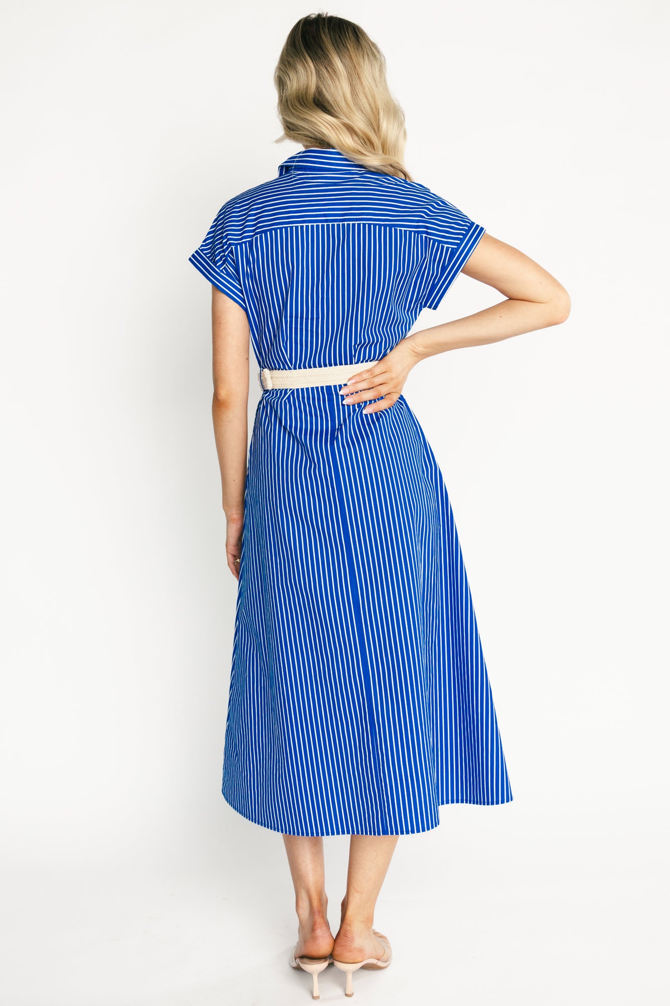 Pyper Midi Dress | Blue Stripe