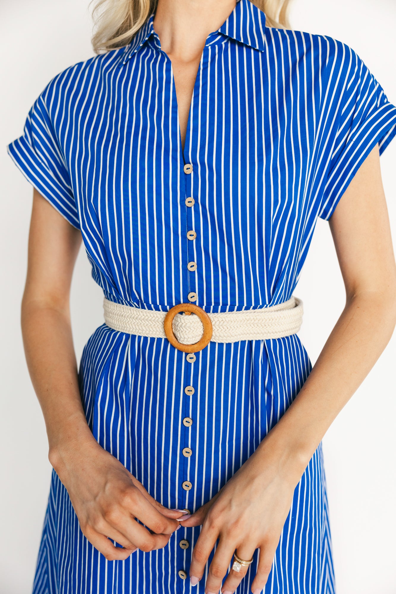 Pyper Midi Dress | Blue Stripe