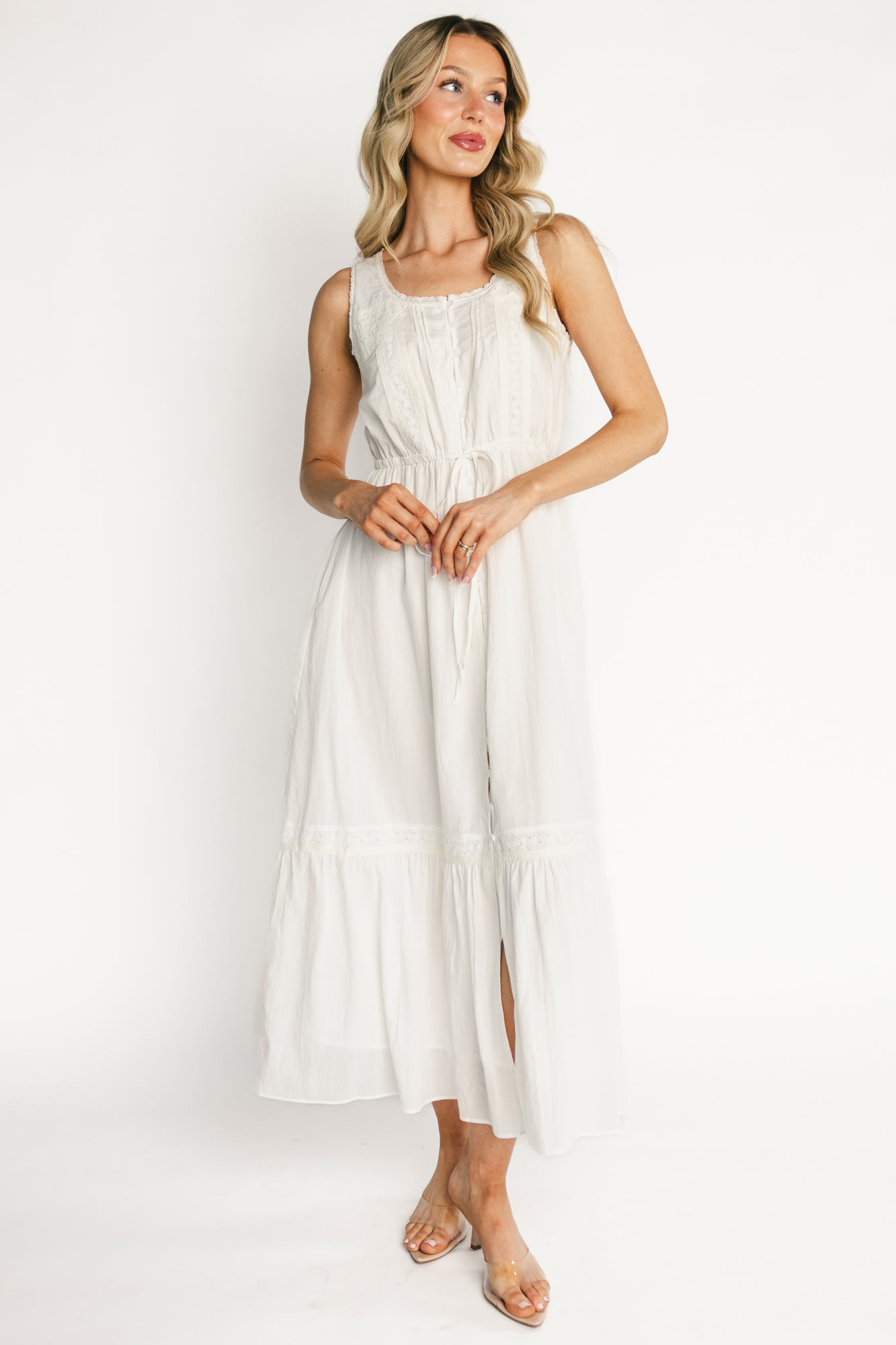 Blanche Midi Dress | Off White Blanche Midi Dress | Off White