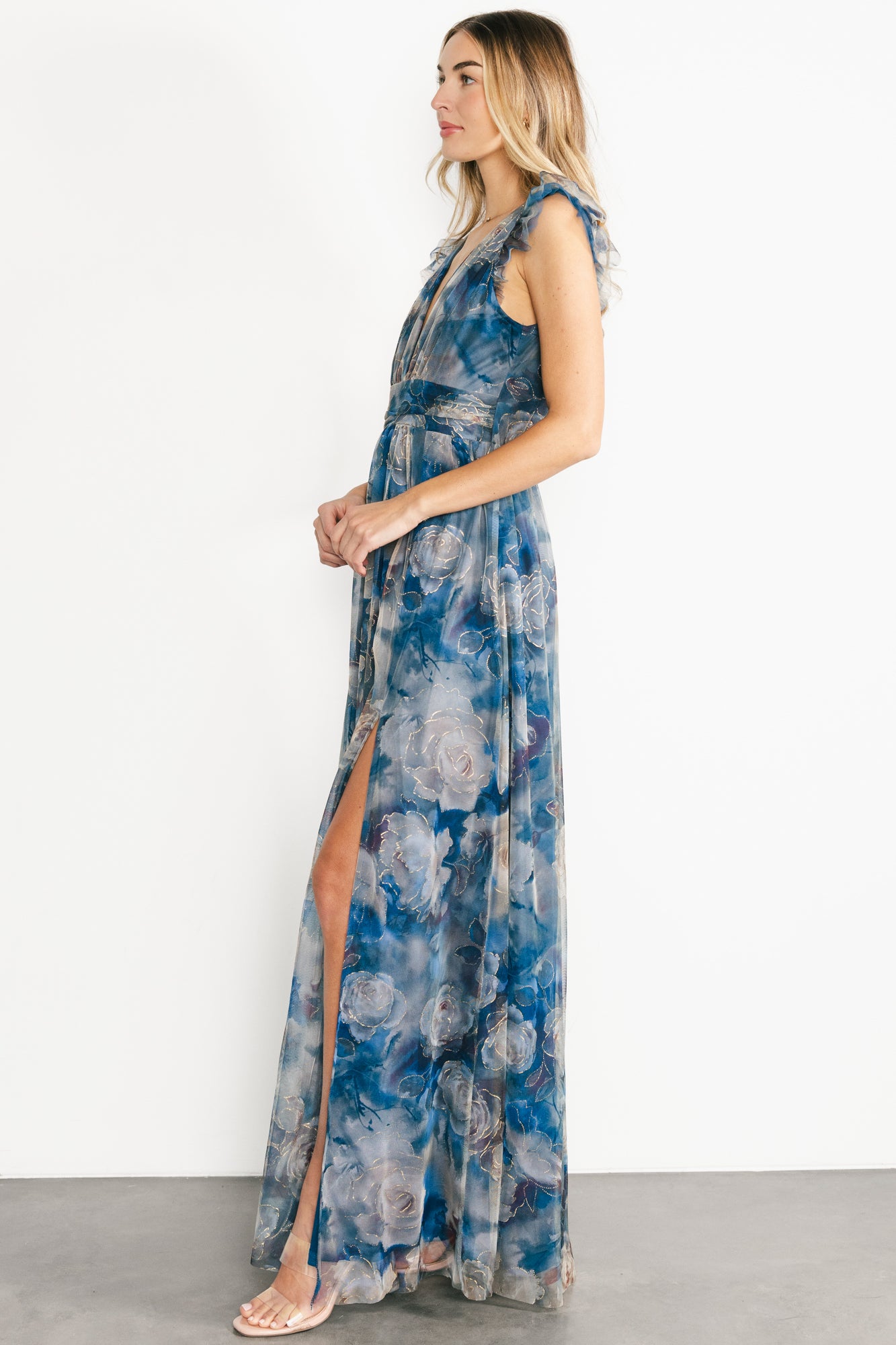 Adelyn Maxi Dress | Blue Floral