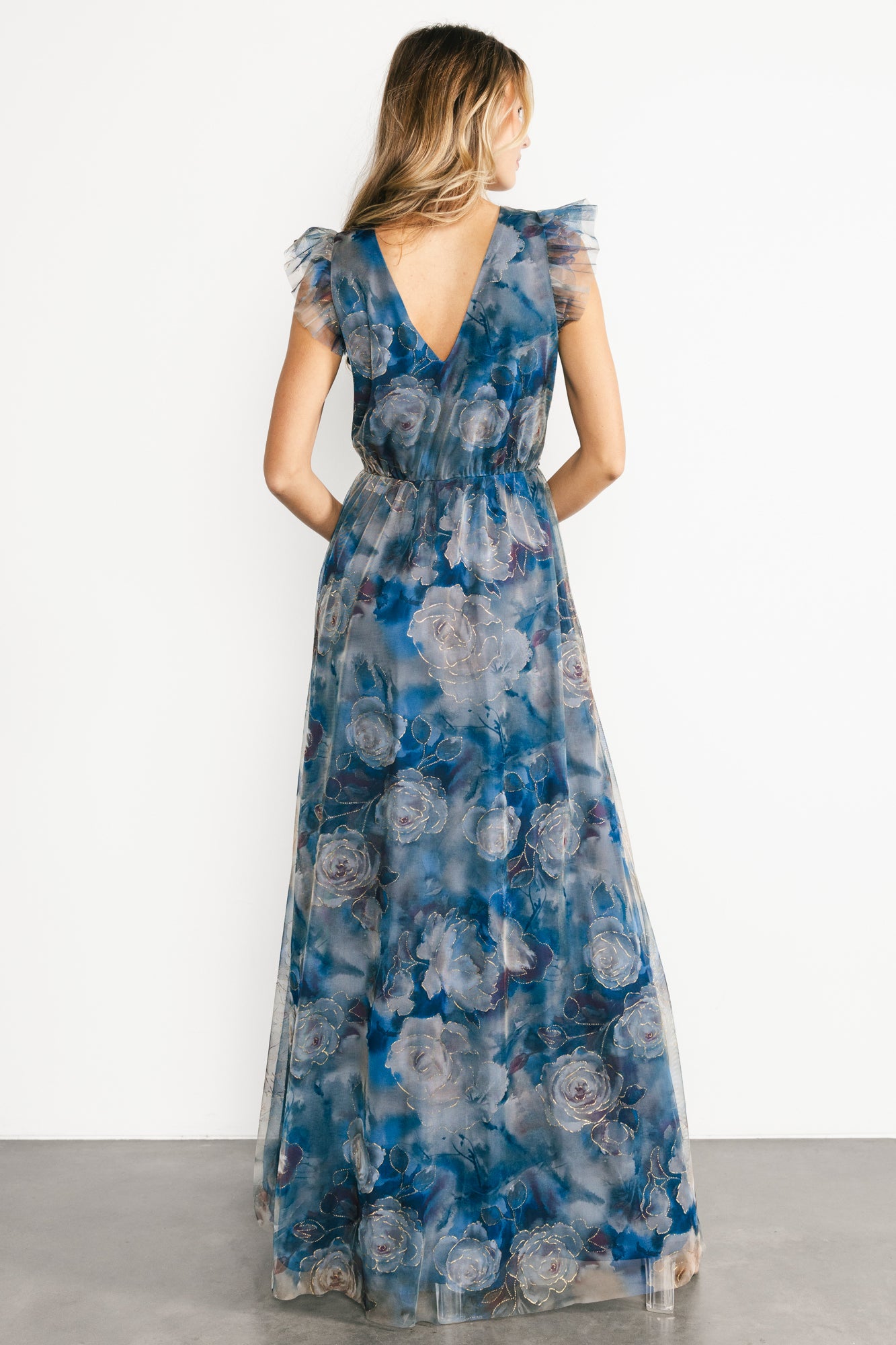 Adelyn Maxi Dress | Blue Floral