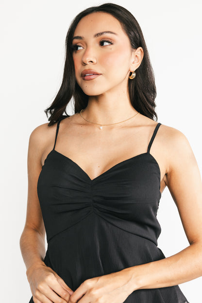 Tiana Tiered Maxi Dress | Black