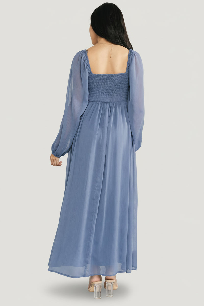 Baltic Born Womens Dione Midi Dress | Blue | Size: Medium Baltic Born Womens Dione Midi Dress | Blue | Size: Medium