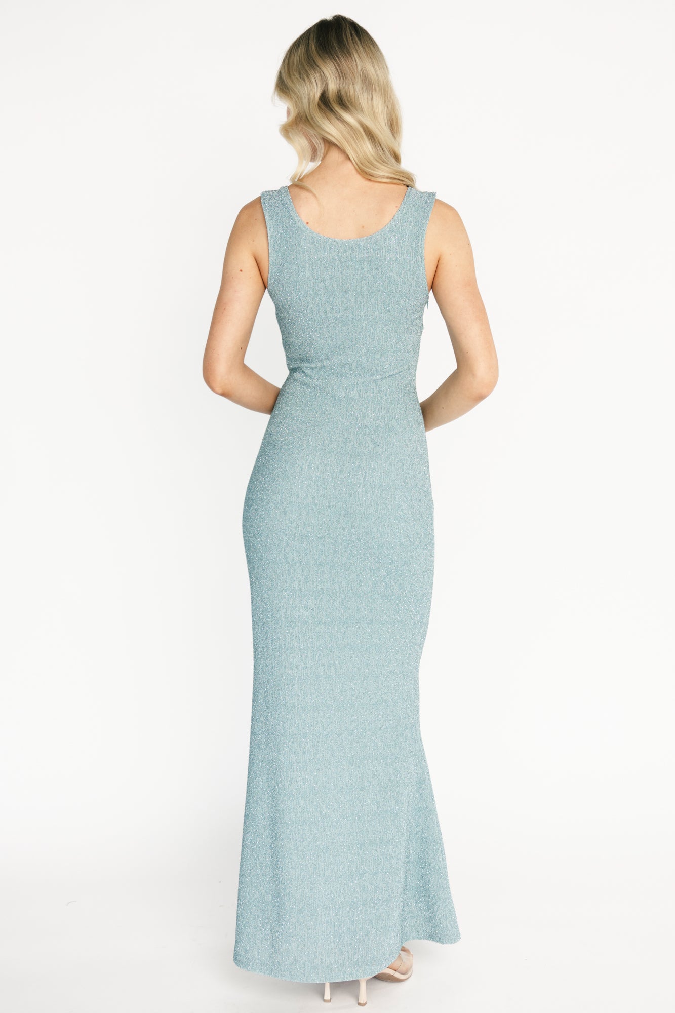 Desi Shimmer Maxi Gown Light Blue | Baltic Born S Desi Shimmer Maxi Gown Light Blue | Baltic Born S