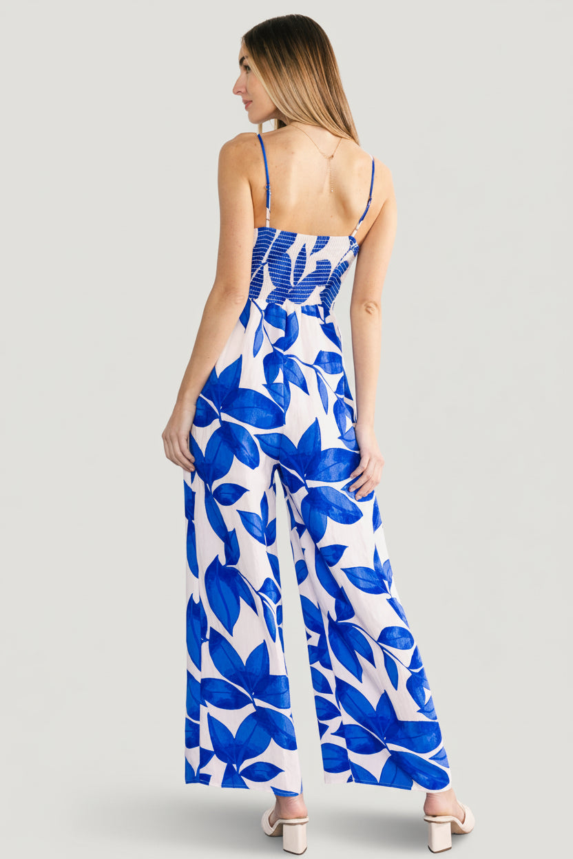 Noémie Jumpsuit | Cobalt Print