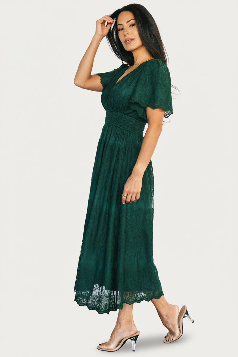 Baltic Born Womens Milena Midi Dress | Green