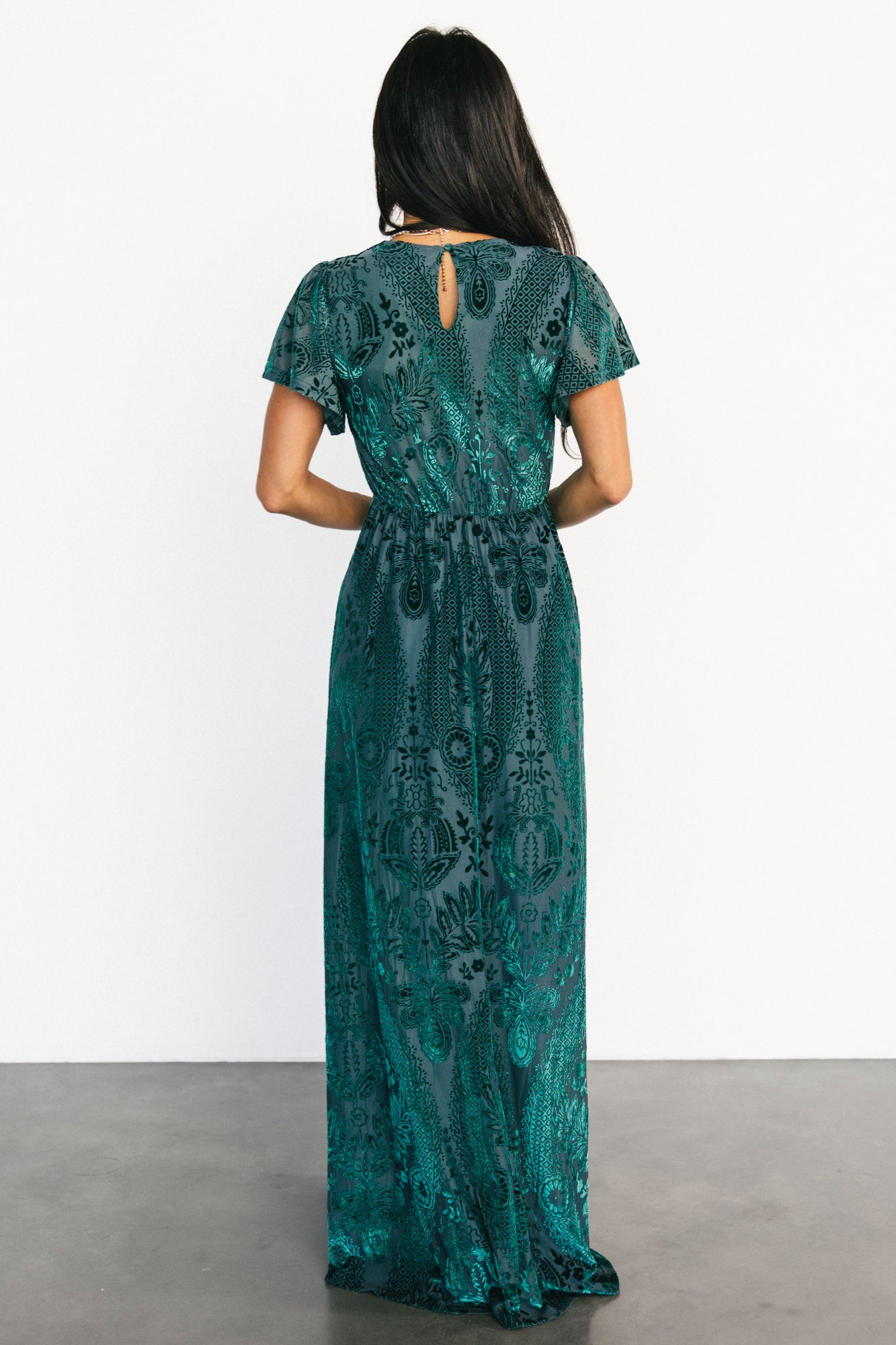 Kimberly Velvet Maxi Dress | Emerald Kimberly Velvet Maxi Dress | Emerald
