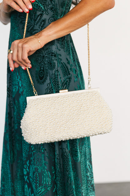 Serena Clutch Bag | Ivory