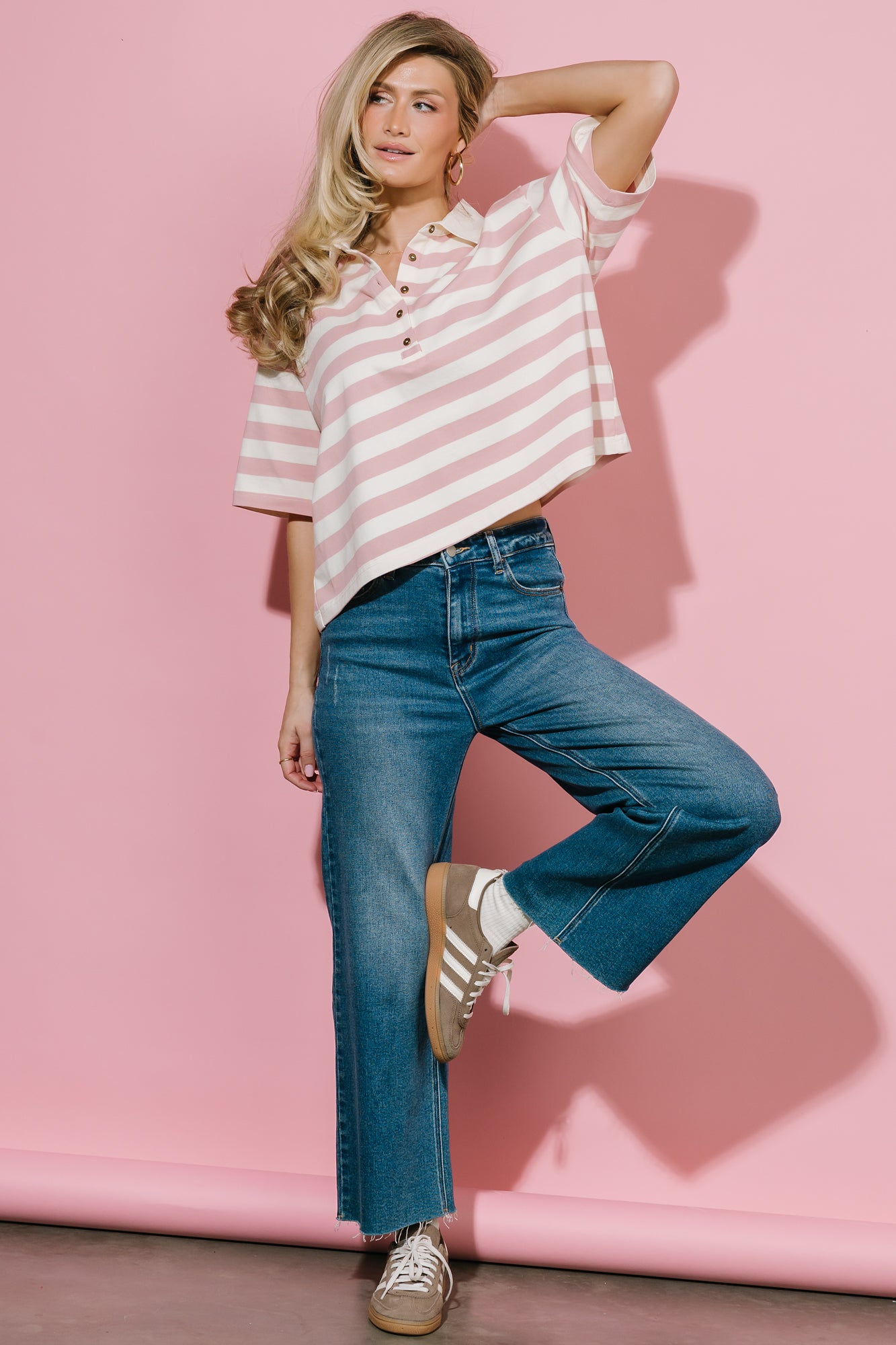 Kirby High Rise Wide Leg Jeans | Medium Wash