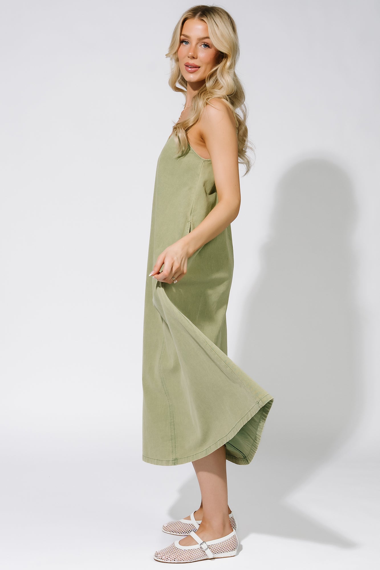 green midi maxi dress Cynthia Green Maxi Dress main image 1