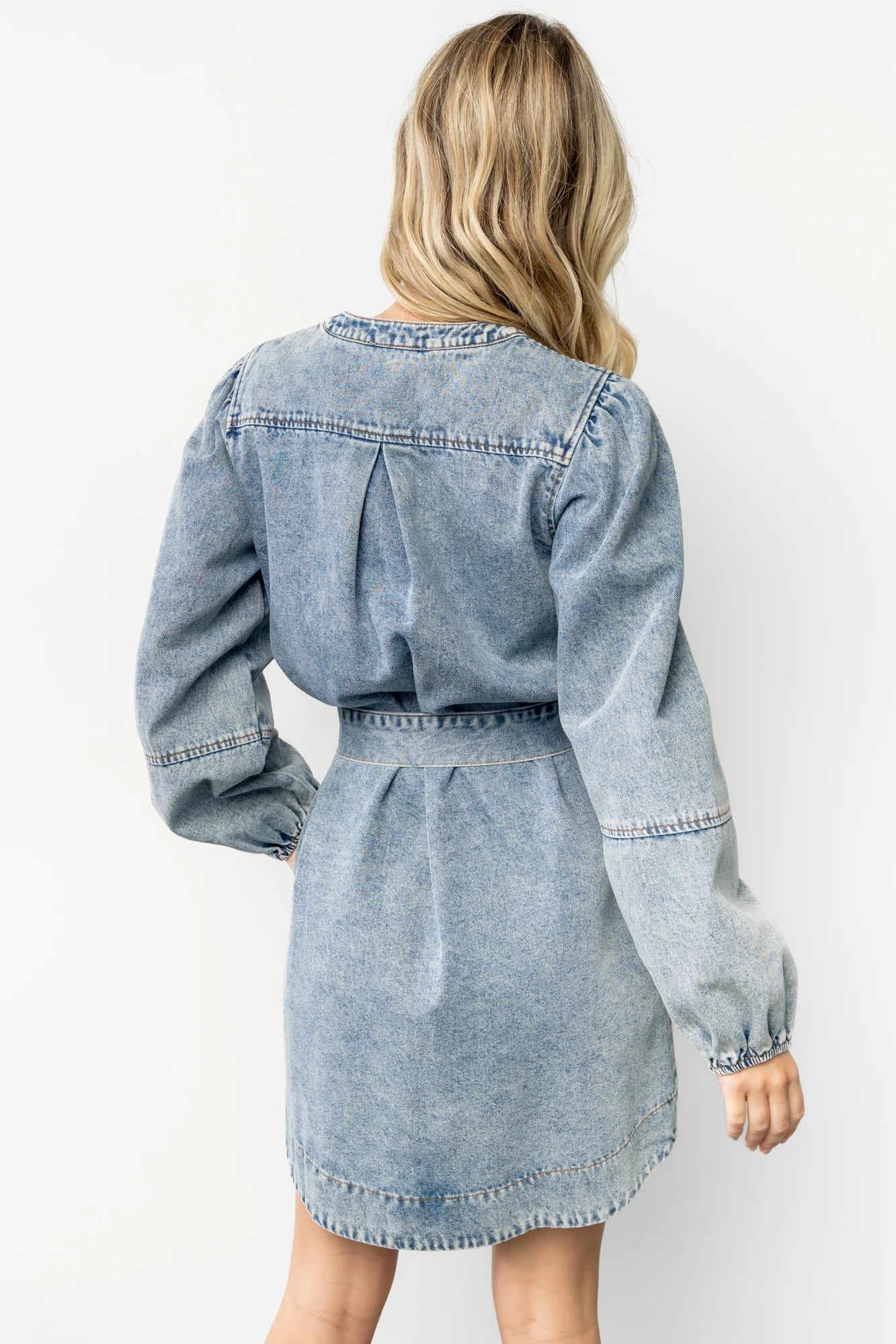 light wash denim dress Baltic Born Womens Tora Denim Dress | Light Wash