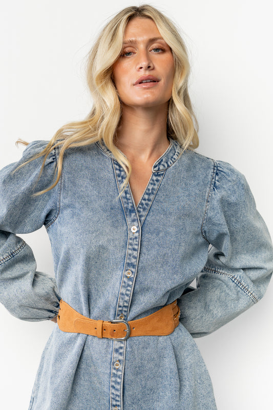 Gabrielle Layered Faux Suede Belt | Brown