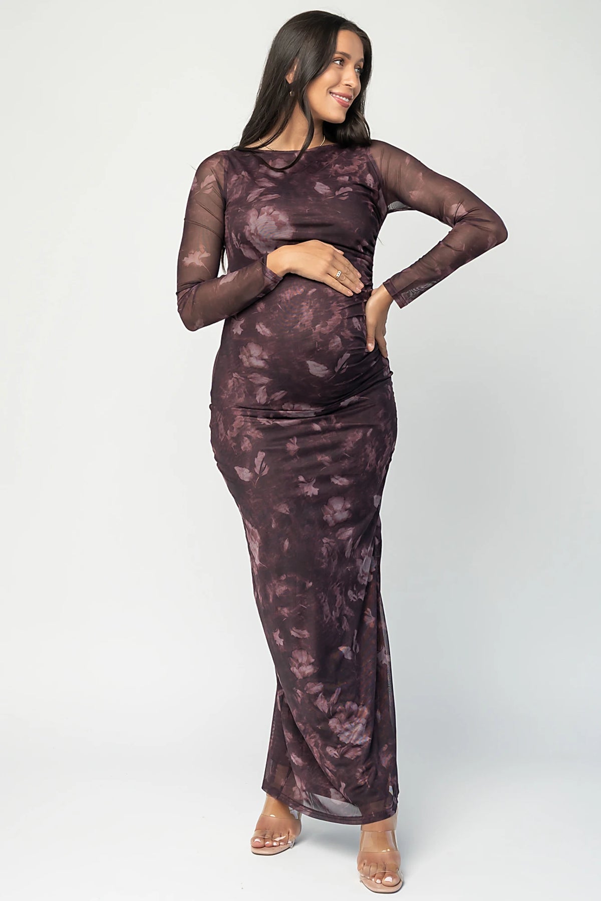 Isadora Maxi Dress | Deep Plum Floral