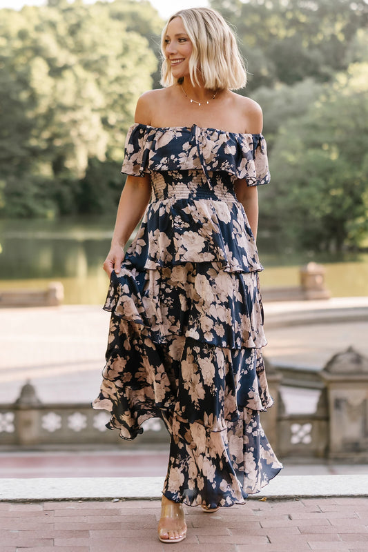off the shoulder wedding guest dress Off-the Long Sleeve Mermaid Minimalist HAREM's Brides Georgette fabric drapes alongside a V Wedding Guest Dresses | Baltic