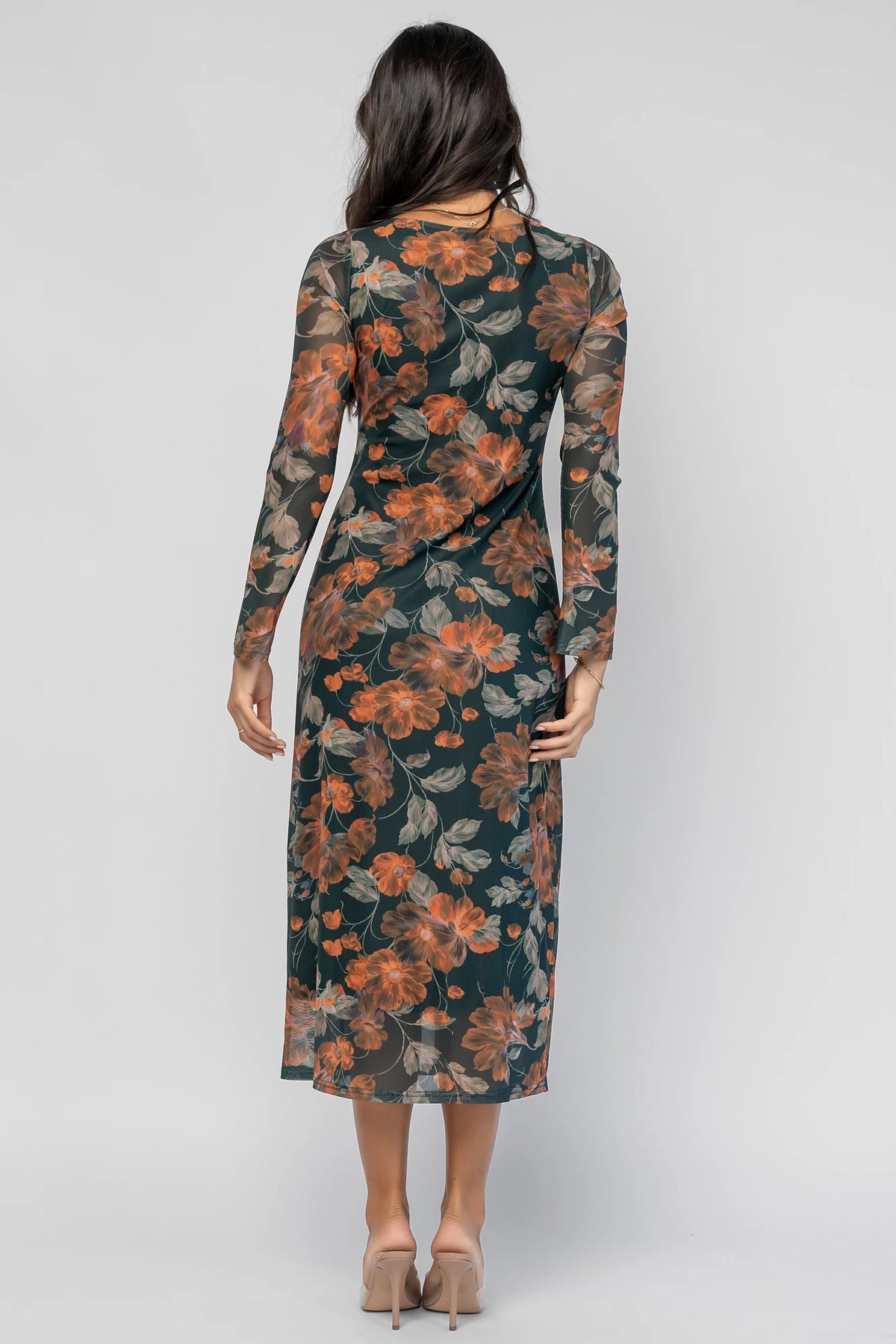 Miley Mesh Dress | Topaz Floral